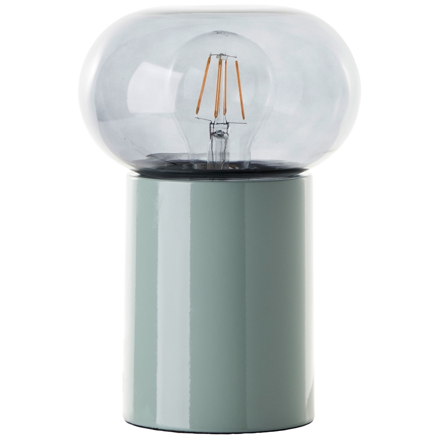 Brilliant - Candeeiro de mesa KNUT 1xE27/25W/230V verde/transparente
