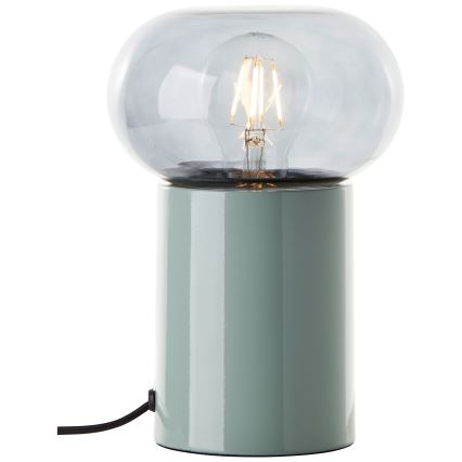 Brilliant - Candeeiro de mesa KNUT 1xE27/25W/230V verde/transparente