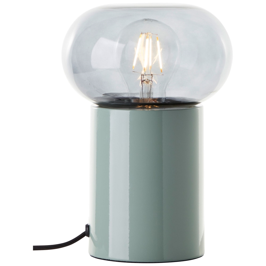 Brilliant - Candeeiro de mesa KNUT 1xE27/25W/230V verde/transparente