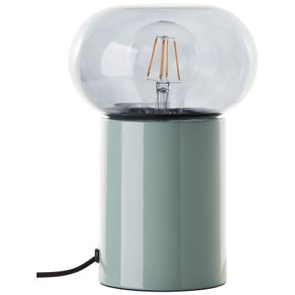Brilliant - Candeeiro de mesa KNUT 1xE27/25W/230V verde/transparente