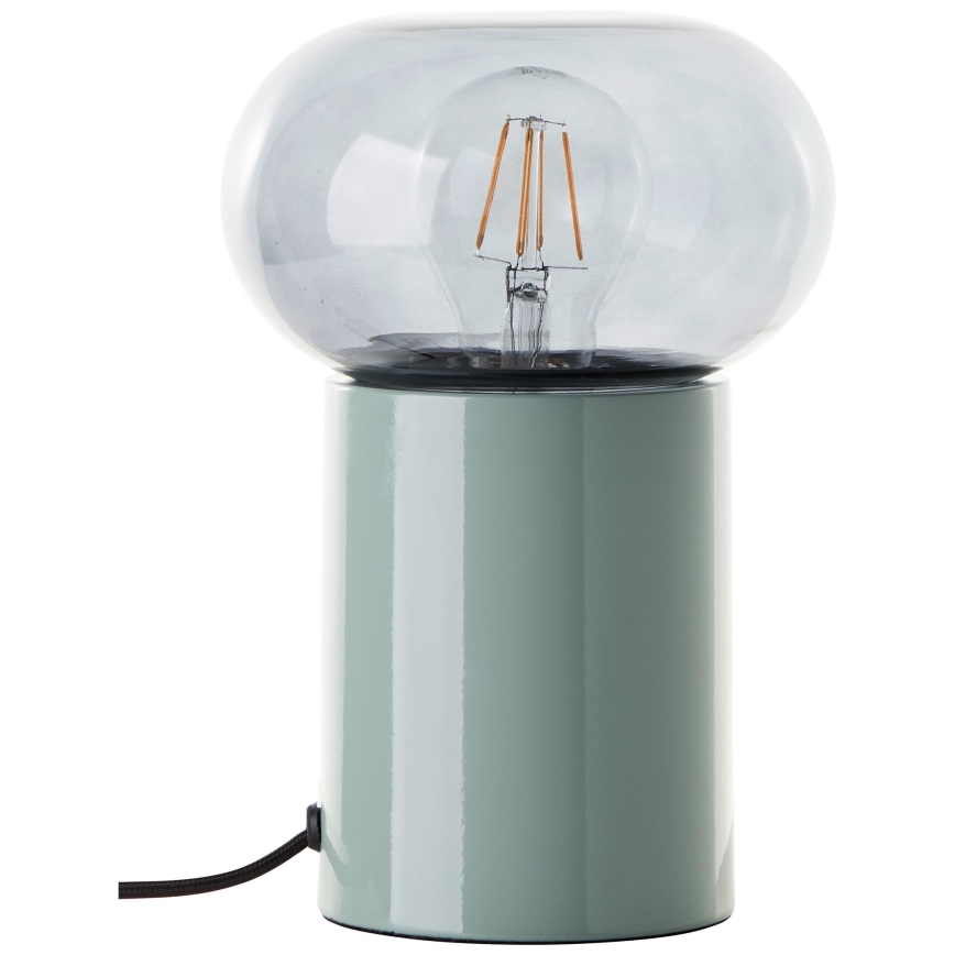 Brilliant - Candeeiro de mesa KNUT 1xE27/25W/230V verde/transparente