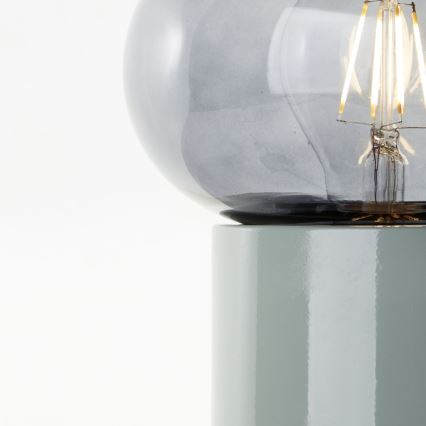 Brilliant - Candeeiro de mesa KNUT 1xE27/25W/230V verde/transparente