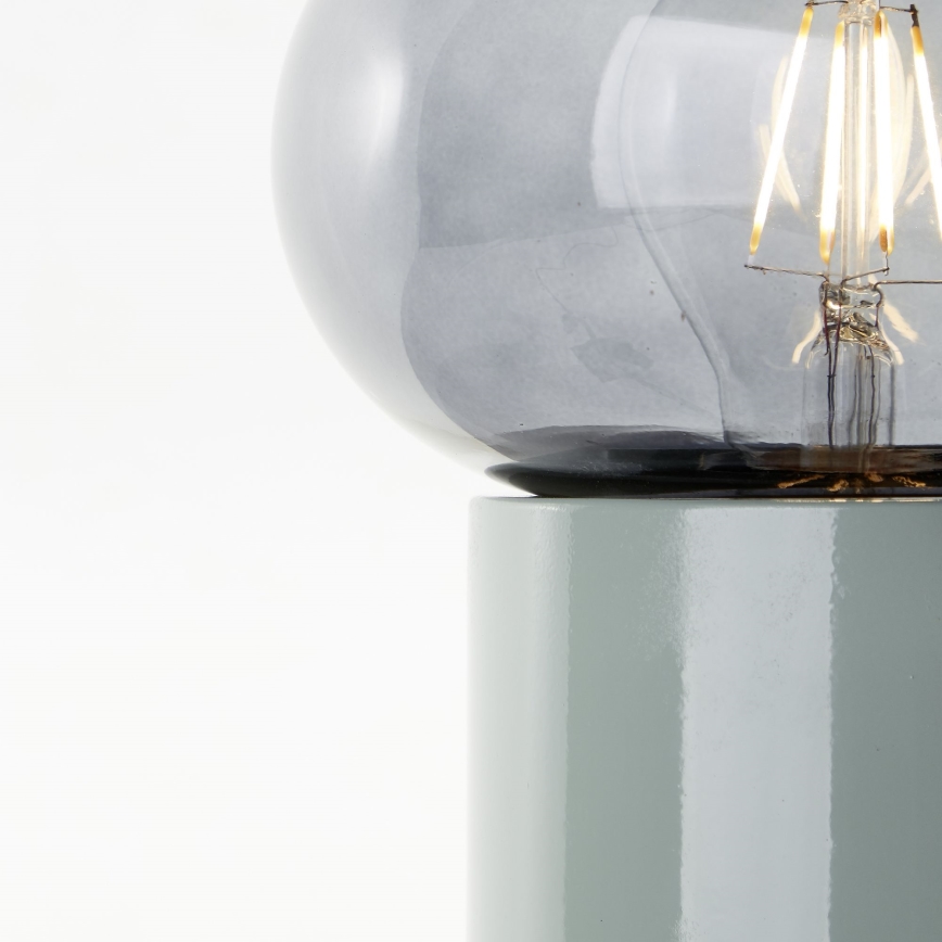 Brilliant - Candeeiro de mesa KNUT 1xE27/25W/230V verde/transparente