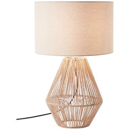 Brilliant - Candeeiro de mesa LARAINE 1xE27/42W/230V bege