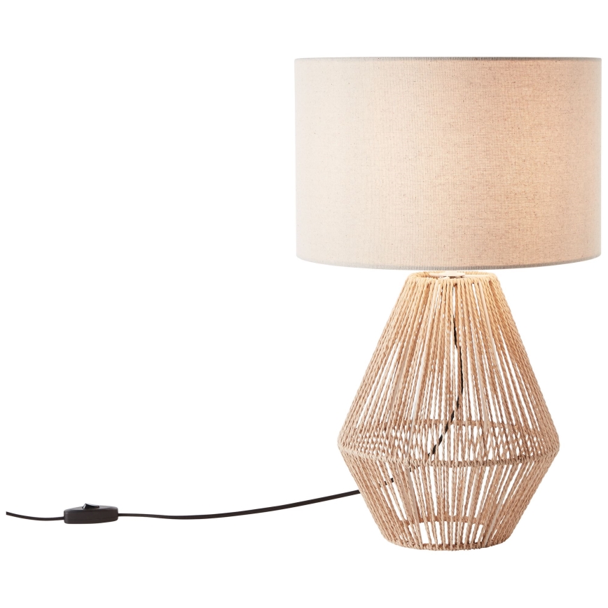 Brilliant - Candeeiro de mesa LARAINE 1xE27/42W/230V bege