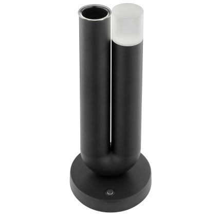 Brilliant - Candeeiro de mesa LED SAYU tátil, recarregável e regulável para exterior LED/2,5W/5V 2700K 2600 mAh IP44 preto