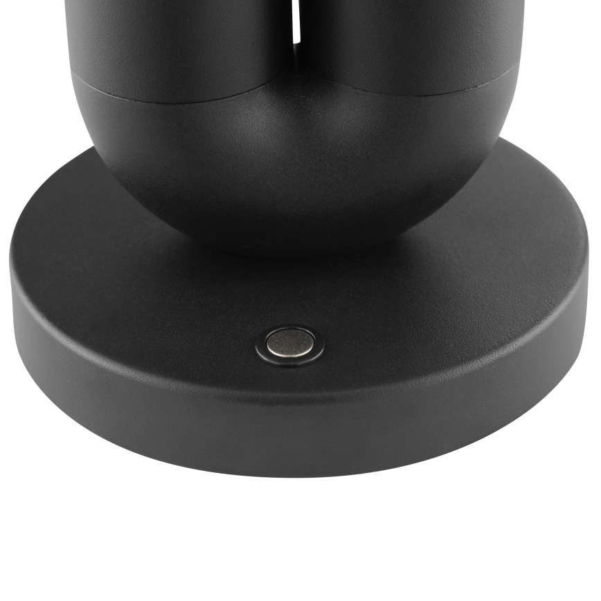 Brilliant - Candeeiro de mesa LED SAYU tátil, recarregável e regulável para exterior LED/2,5W/5V 2700K 2600 mAh IP44 preto