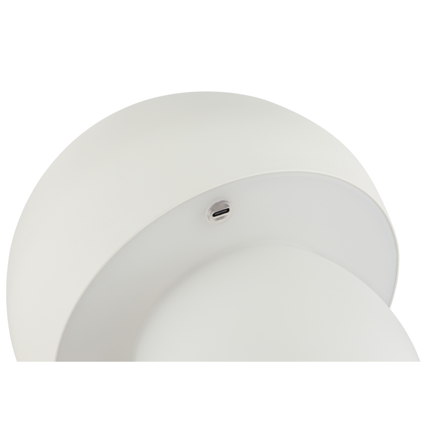 Brilliant - Lâmpada de mesa tátil recarregável LED regulável DUPIS LED/2W/5V 2700K 1800 mAh branca