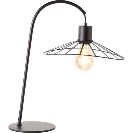 Brilliant - Candeeiro de mesa LEIKA 1xE27/52W/230V preto
