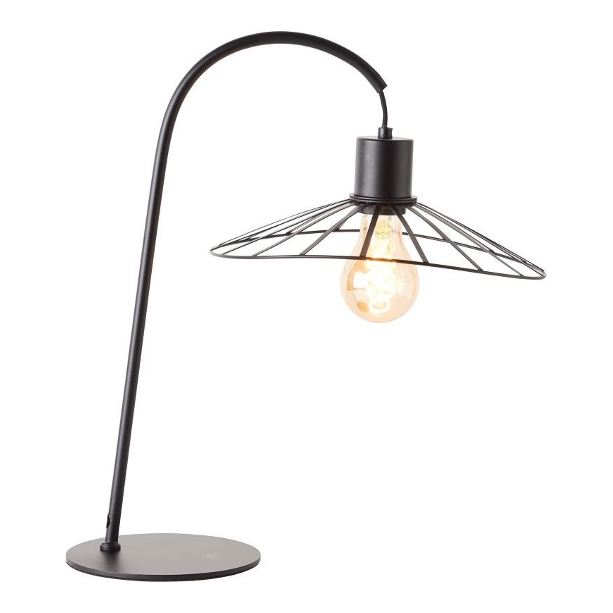 Brilliant - Candeeiro de mesa LEIKA 1xE27/52W/230V preto