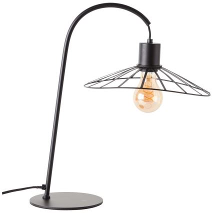 Brilliant - Candeeiro de mesa LEIKA 1xE27/52W/230V preto