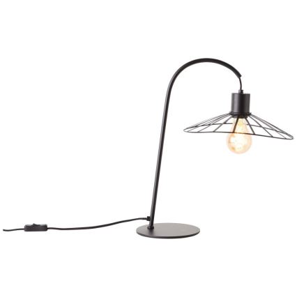Brilliant - Candeeiro de mesa LEIKA 1xE27/52W/230V preto