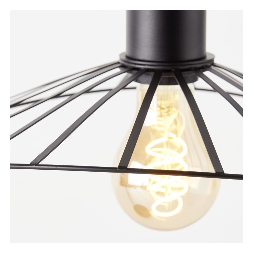 Brilliant - Candeeiro de mesa LEIKA 1xE27/52W/230V preto