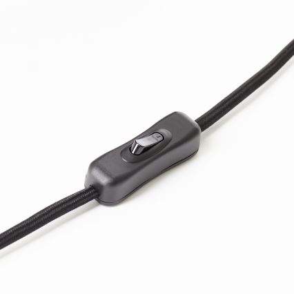 Brilliant - Candeeiro de mesa NALAM 1xE14/40W/230V preto/cinza - FSC certificado