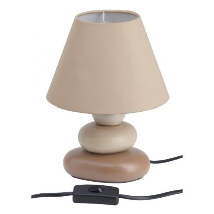 Brilliant - Candeeiro de mesa PAOLO 1xE14/40W/230V cerâmica/bege