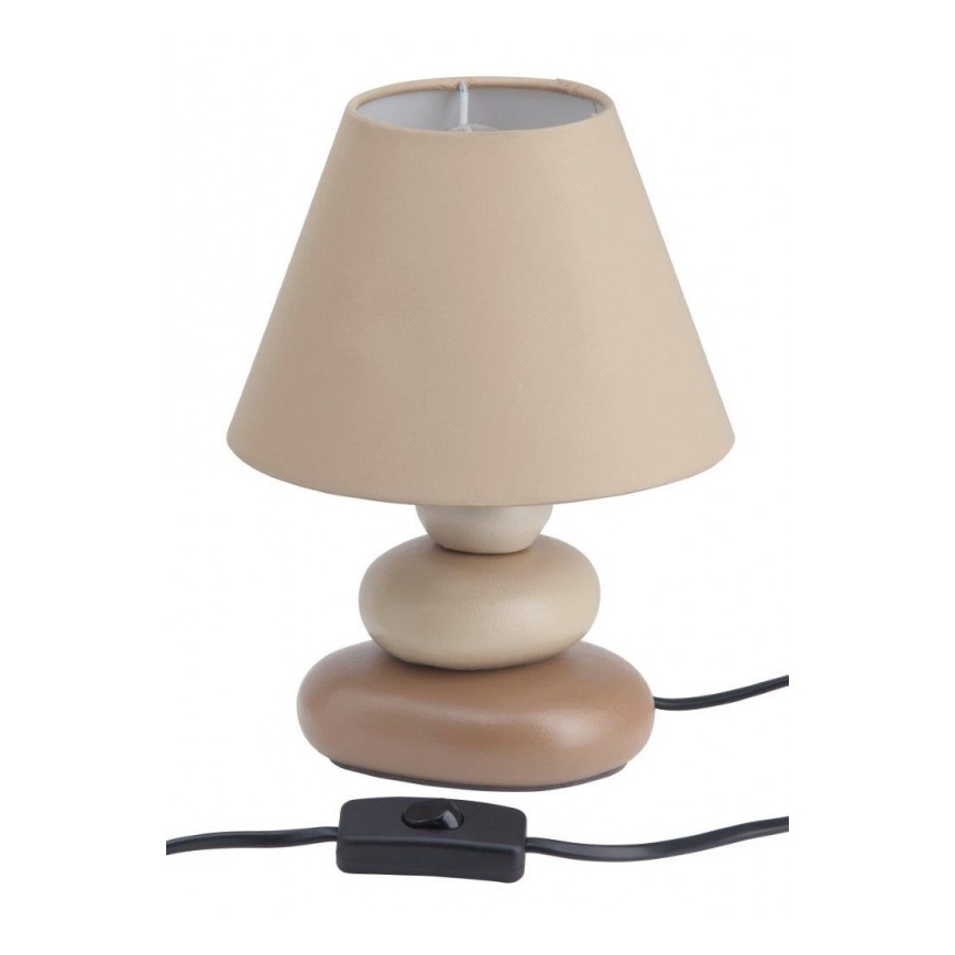 Brilliant - Candeeiro de mesa PAOLO 1xE14/40W/230V cerâmica/bege