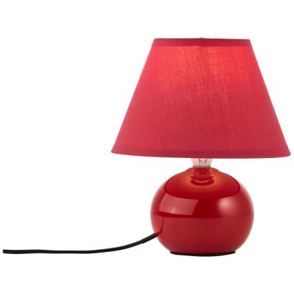 Brilliant - Candeeiro de mesa PRIMO 1xE14/40W/230V cerâmica/vermelho