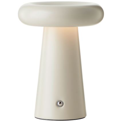 Brilliant - Candeeiro de mesa táctil LED com regulação MUFFIN LED/3W/5V USB IP44 creme