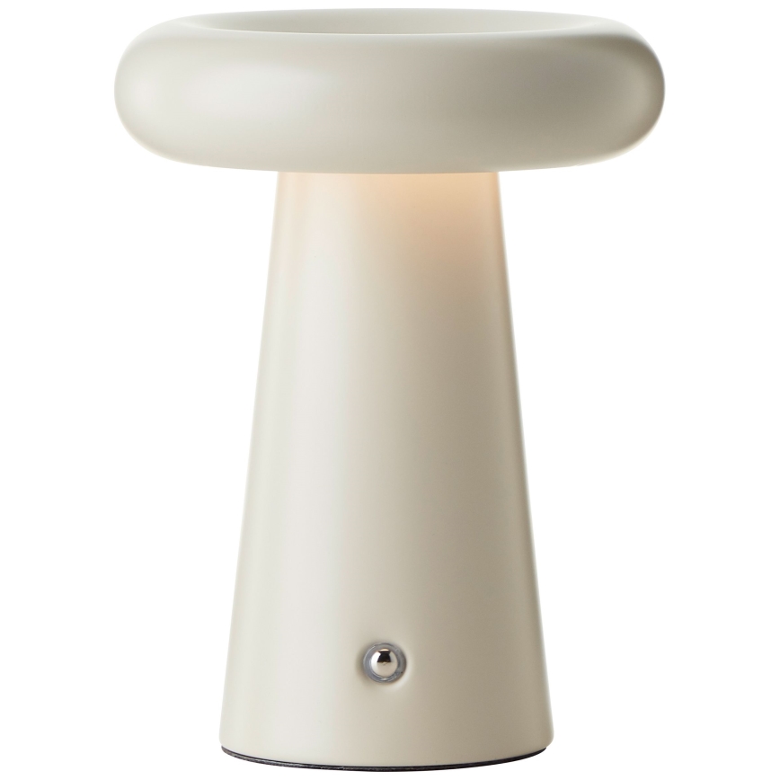 Brilliant - Candeeiro de mesa táctil LED com regulação MUFFIN LED/3W/5V USB IP44 creme