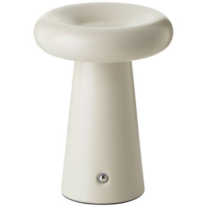 Brilliant - Candeeiro de mesa táctil LED com regulação MUFFIN LED/3W/5V USB IP44 creme