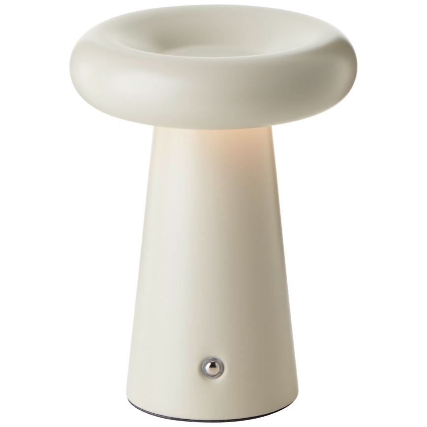 Brilliant - Candeeiro de mesa táctil LED com regulação MUFFIN LED/3W/5V USB IP44 creme