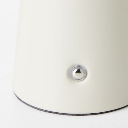 Brilliant - Candeeiro de mesa táctil LED com regulação MUFFIN LED/3W/5V USB IP44 creme