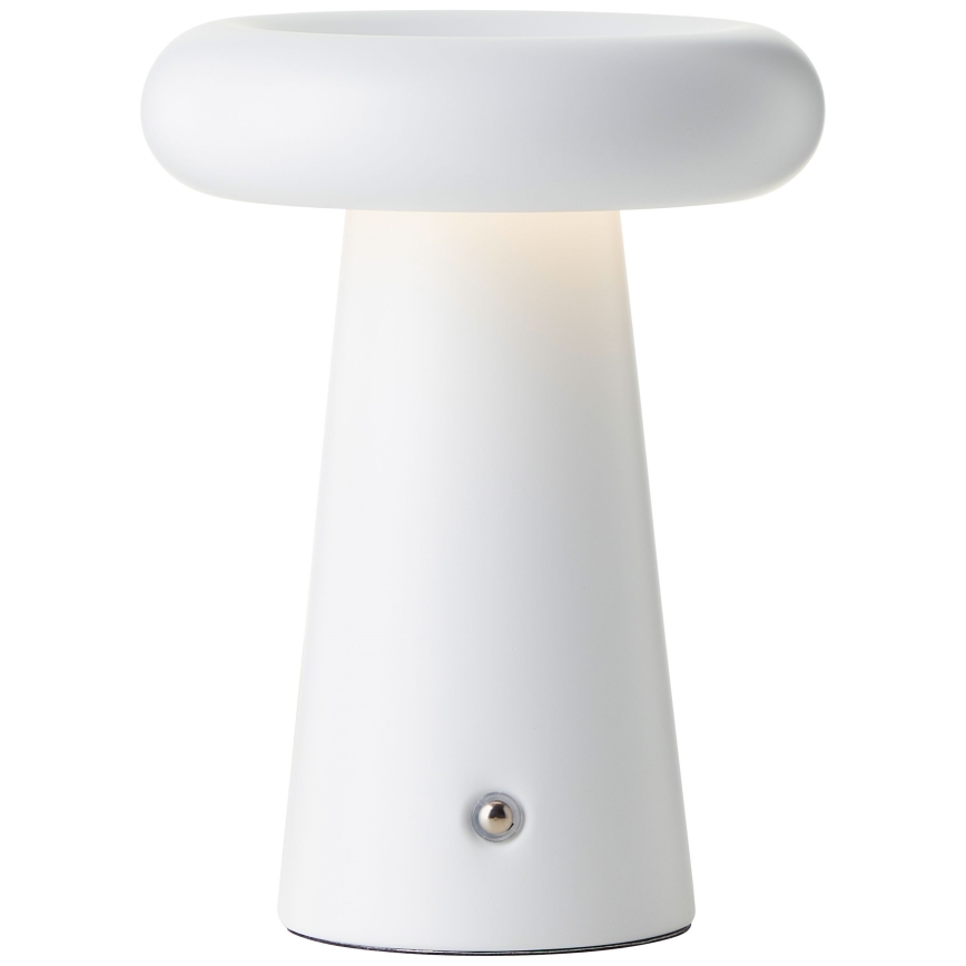 Brilliant - Candeeiro de mesa tátil LED para exterior com regulação MUFFIN LED/3W/5V USB IP44 branco