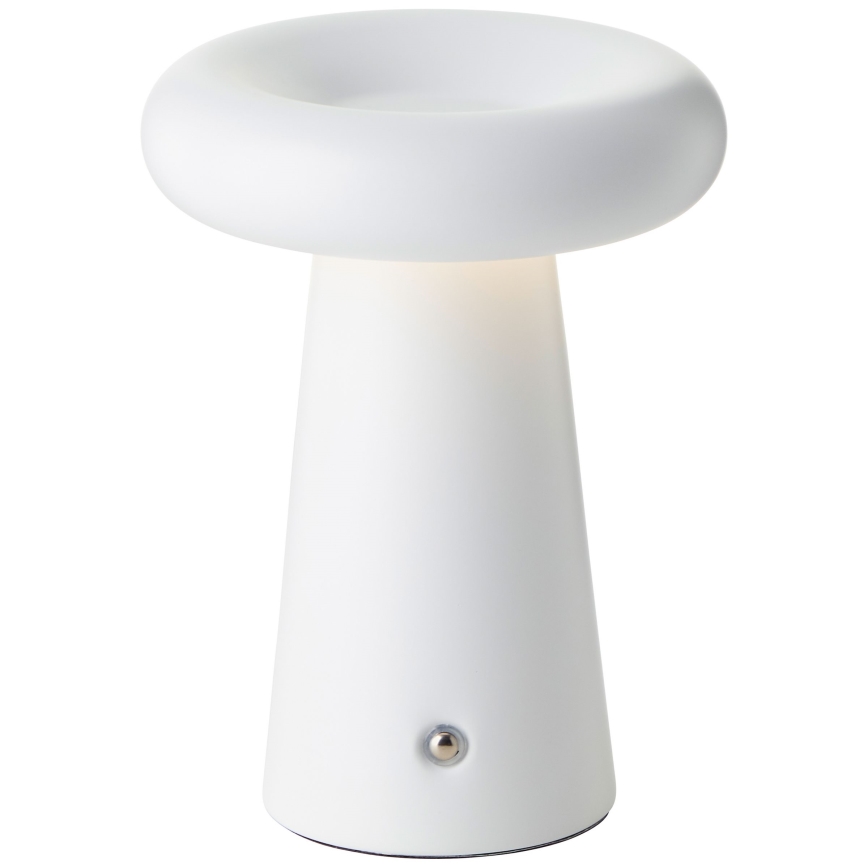 Brilliant - Candeeiro de mesa tátil LED para exterior com regulação MUFFIN LED/3W/5V USB IP44 branco