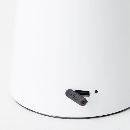 Brilliant - Candeeiro de mesa tátil LED para exterior com regulação MUFFIN LED/3W/5V USB IP44 branco