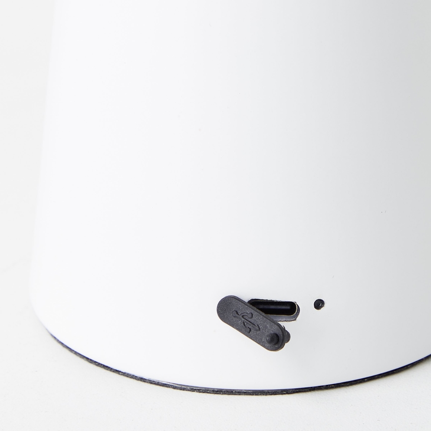 Brilliant - Candeeiro de mesa tátil LED para exterior com regulação MUFFIN LED/3W/5V USB IP44 branco