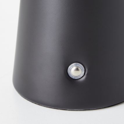 Brilliant - Candeeiro de mesa tátil LED para exterior com regulação MUFFIN LED/3W/5V USB IP44 preto