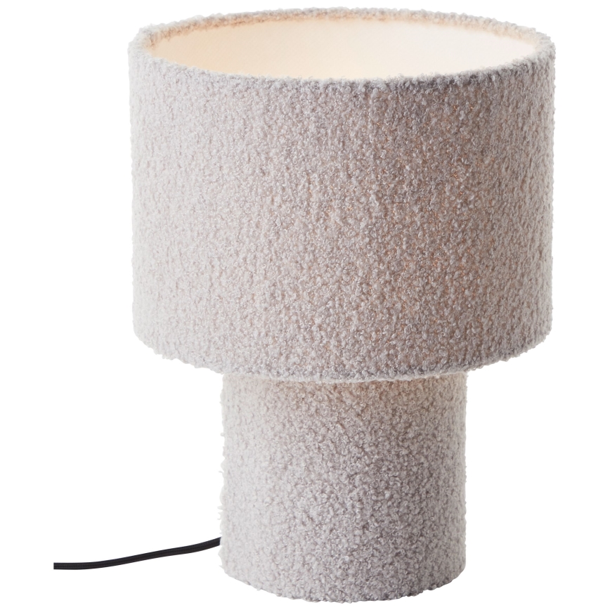 Brilliant - Candeeiro de mesa TEDDY 1xE27/20W/230V cinzento