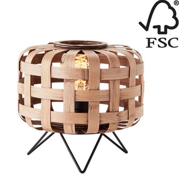 Brilliant - Candeeiro de mesa WOODLINE 1xE27/40W/230V bambu - FSC certificado
