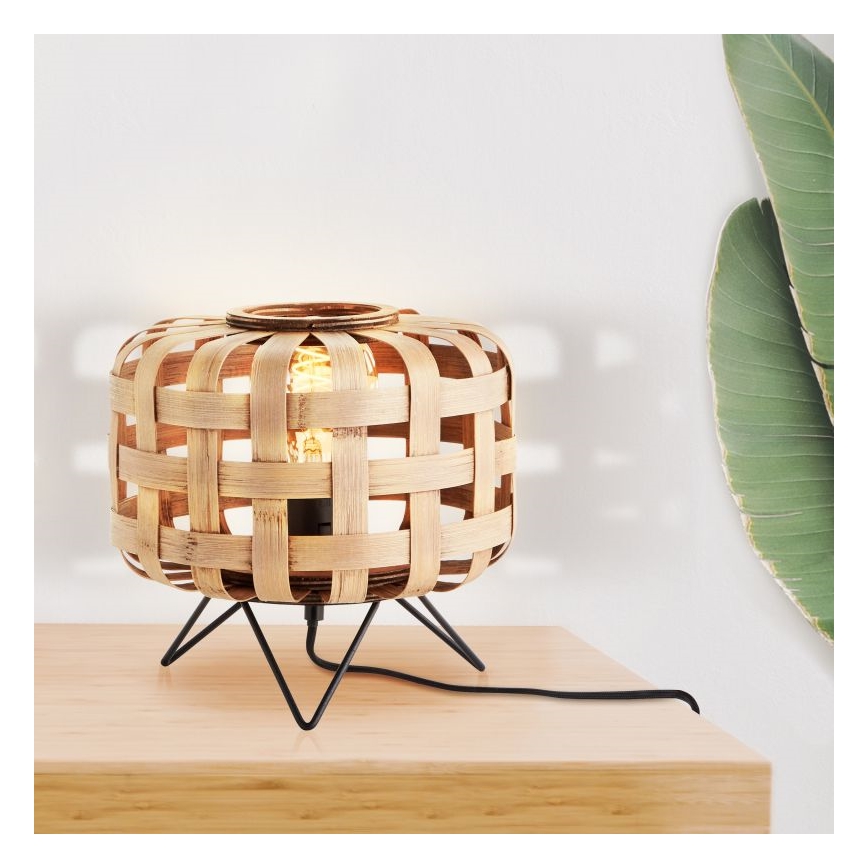 Brilliant - Candeeiro de mesa WOODLINE 1xE27/40W/230V bambu
