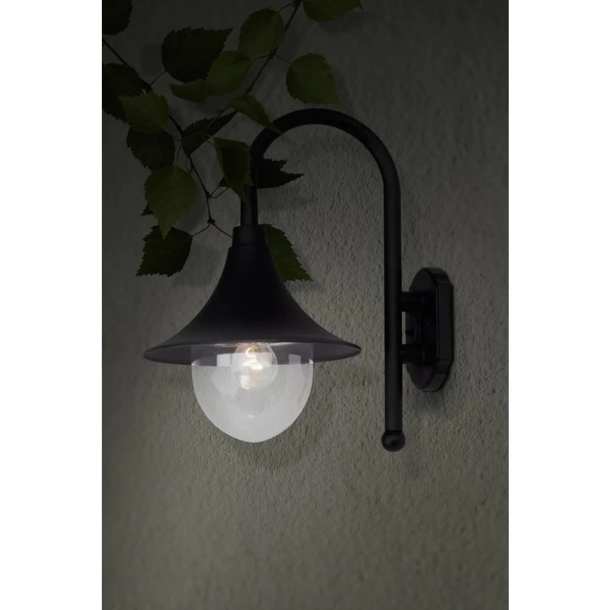 Brilliant - Candeeiro de parede exterior BERNA 1xE27/60W/230V IP44 preto
