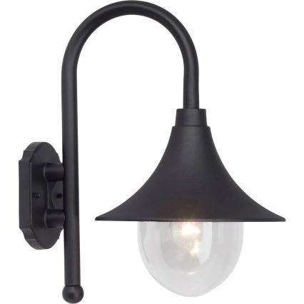 Brilliant - Candeeiro de parede exterior BERNA 1xE27/60W/230V IP44 preto
