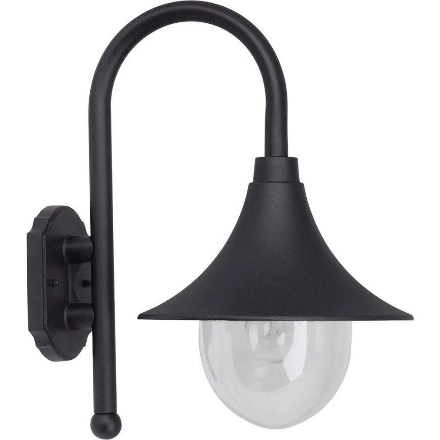 Brilliant - Candeeiro de parede exterior BERNA 1xE27/60W/230V IP44 preto