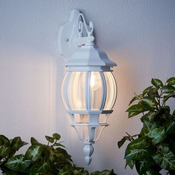 Brilliant - Candeeiro de parede exterior ISTRIA 1xE27/60W/230V IP23 branco