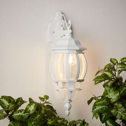Brilliant - Candeeiro de parede exterior ISTRIA 1xE27/60W/230V IP23 branco