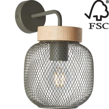 Brilliant - Candeeiro de parede GIADA 1xE27/40W/230V verde - FSC certificado