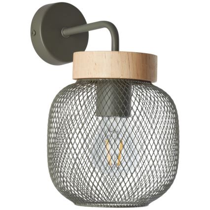 Brilliant - Candeeiro de parede GIADA 1xE27/40W/230V verde - FSC certificado