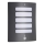 Brilliant - Candeeiro de parede para exterior com sensor de movimento e de crepúsculo TODD 1xE27/60W/230V IP44 antracite