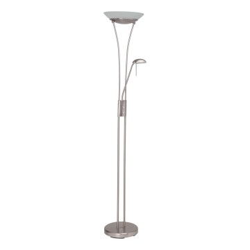 Brilliant - Candeeiro de Pé LED Dimerizável FINN 2xLED/13W/230V cromado fosco