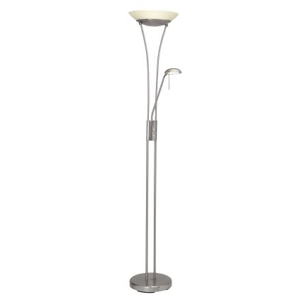 Brilliant - Candeeiro de Pé LED Dimerizável FINN 2xLED/13W/230V cromado fosco