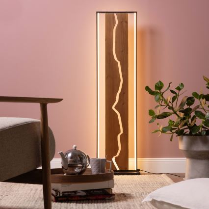 Brilliant - Candeeiro de pé LED THUNDER LED/18W/230V pinho