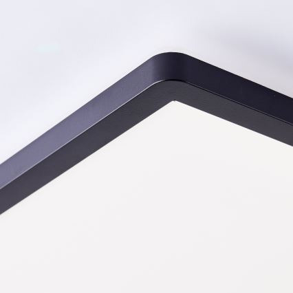 Brilliant - Candeeiro de tecto LED MILTON LED/18W/230V 29,3x29,3 cm preto