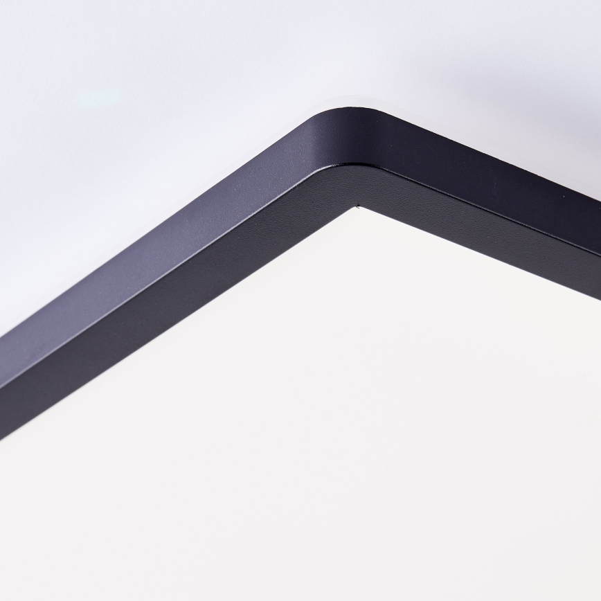 Brilliant - Candeeiro de tecto LED MILTON LED/18W/230V 29,3x29,3 cm preto