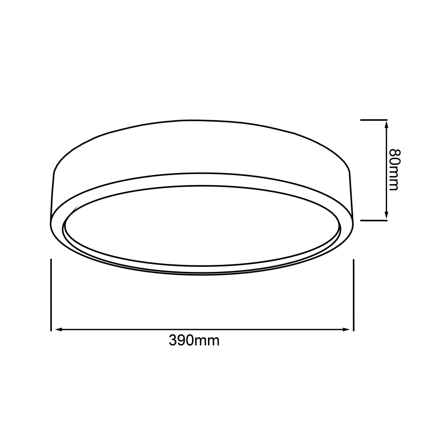 Brilliant - Candeeiro de tecto LED SLIMLINE LED/22W/230V, Ø 39 cm, acabamento em madeira de seringueira
