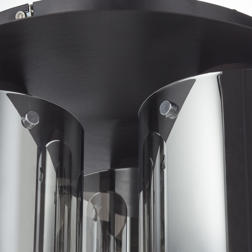 Brilliant - Candeeiro de teto BETH 3xE27/60W/230V preto/fumê