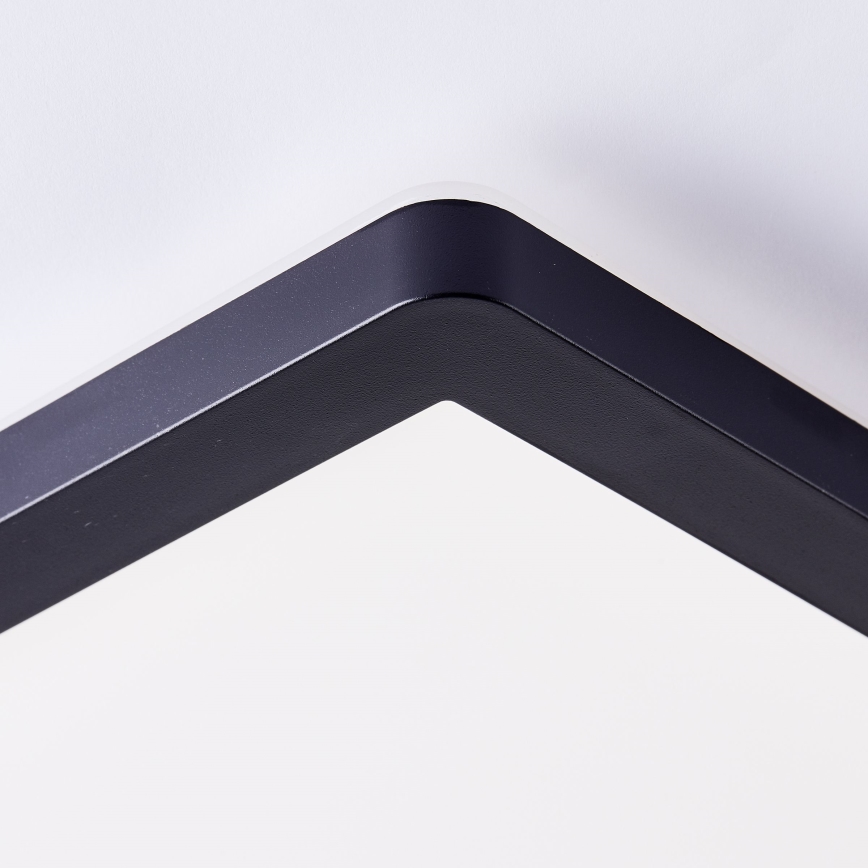 Brilliant - Candeeiro de teto LED MILTON LED/24W/230V 42x42 cm preto